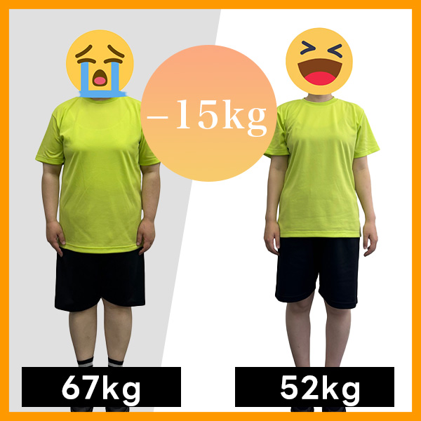 パーソナルジムHAKUE姫路店でダイエットに成功した30代女性のビフォーアフター